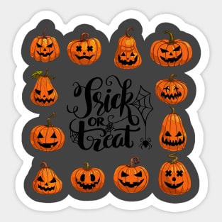 Trick or Treat Sticker